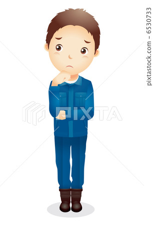 Male worker illustration Male worker illustration 6530733