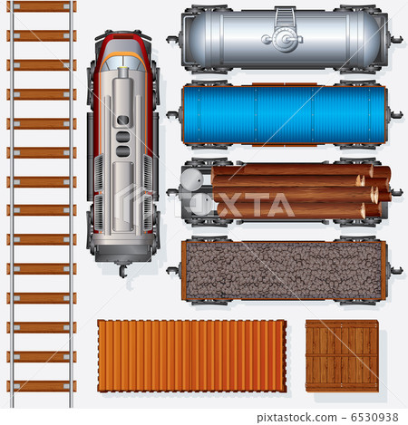Railroad Cargo Train Railroad Cargo Train 6530938