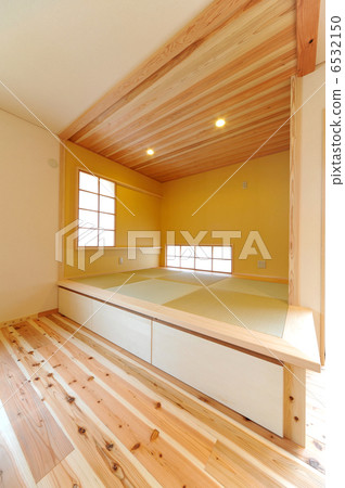 Woody house's living room Japanese style vertical position -1 6532150