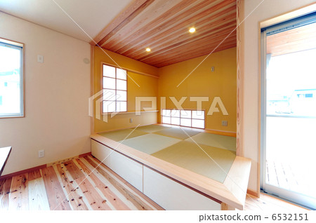 Woody house's living room Japanese-style horizontal position -1 6532151