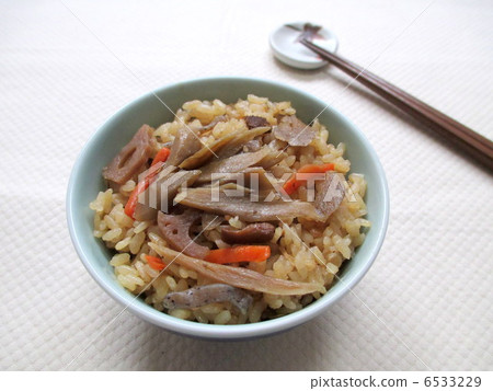 米飯煮熟的米飯 6533229