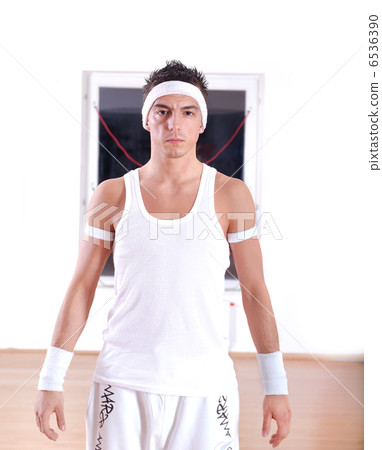 break dancer in a gym break dancer in a gym 6536390