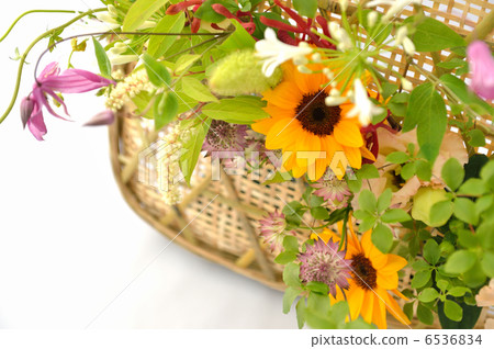 flower arrangement, flower, bamboo handiwork 6536834