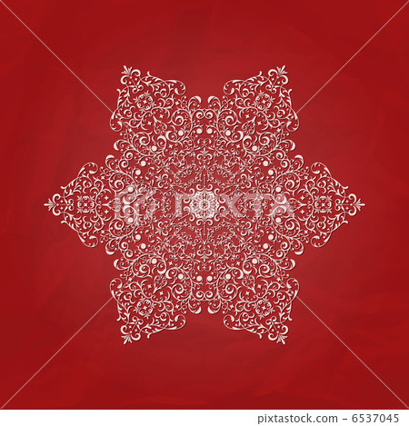 Vector Lacy Napkin on Crumpled Paper Vector Lacy Napkin on Crumpled Paper 6537045