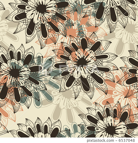 Vector Seamless Floral Pattern 6537048