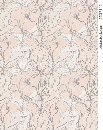 vector seamless background with abstract flowers, grunge style 6537143