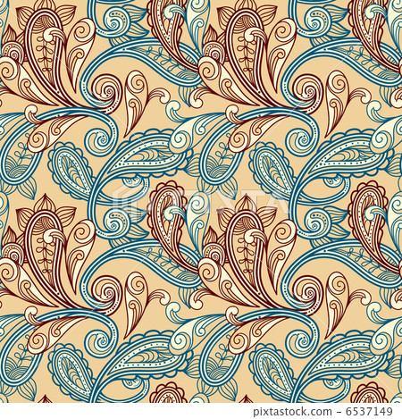 vector seamless paisley background vector seamless paisley background 6537149