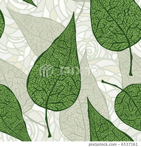vector seamless vintage green leafs vector seamless vintage green leafs 6537161