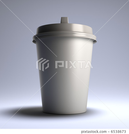 White coffee paper cup. White coffee paper cup. 6538673