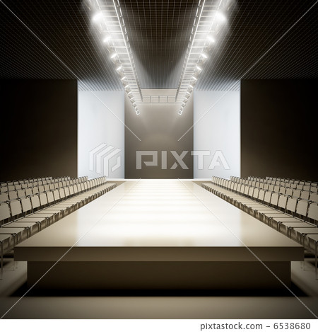 Fashion empty runway. 6538680