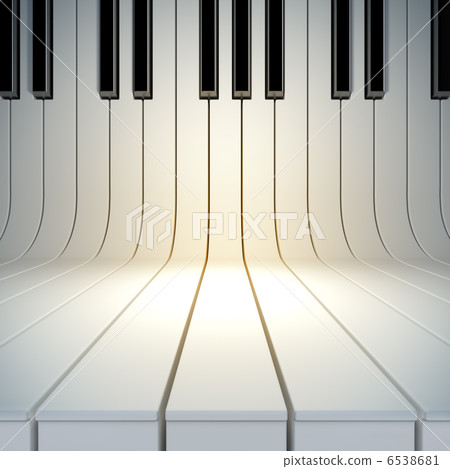 blank surface from piano keys 6538681