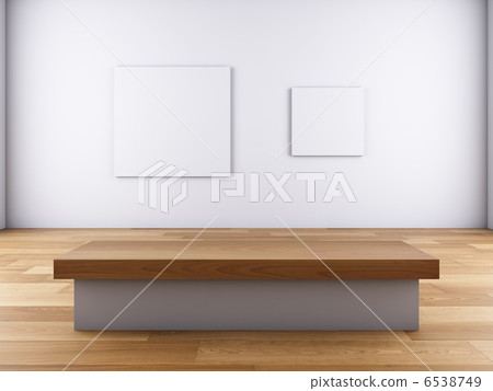 pictures on the wall and bench. pictures on the wall and bench. 6538749