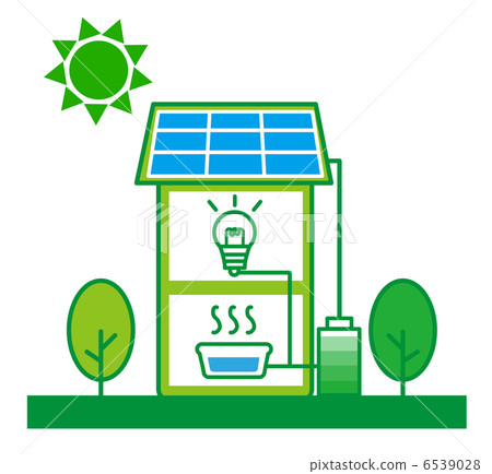 太陽能發電住宅樓 太陽能發電住宅樓 6539028