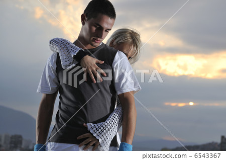 romantic urban couple dancing outdoor romantic urban couple dancing outdoor 6543367