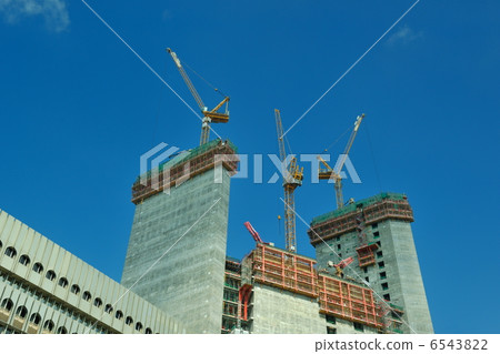 Construction site with crane Construction site with crane 6543822