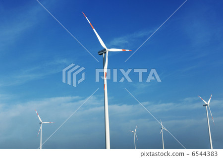 wind turbine generating eco electricity wind turbine generating eco electricity 6544383