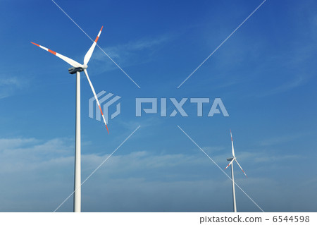 wind turbine generating eco electricity wind turbine generating eco electricity 6544598