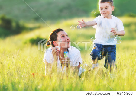 woman child bubble woman child bubble 6545863