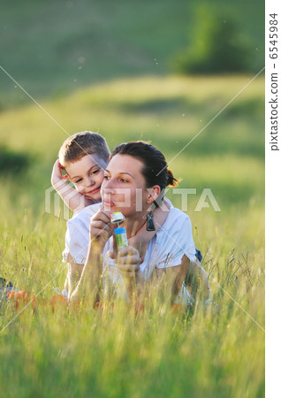 woman child bubble woman child bubble 6545984