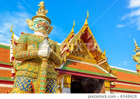 Demon figures of Wat Phra Kaew (Thailand, Bangkok) 6548428