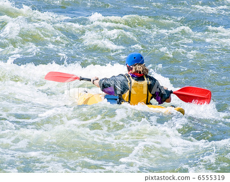 an active kayaker an active kayaker 6555319