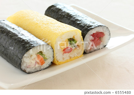 Seaweed rolled sushi Egamaki Seaweed rolled sushi Egamaki 6555480