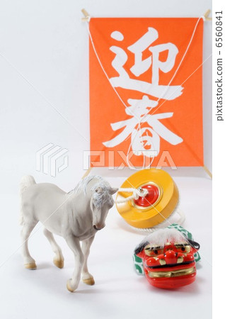 馬/新年的卡片材料 馬/新年的卡片材料 6560841
