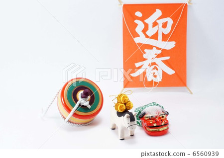 馬/新年的卡片材料 馬/新年的卡片材料 6560939