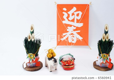 馬/新年的卡片材料 馬/新年的卡片材料 6560941