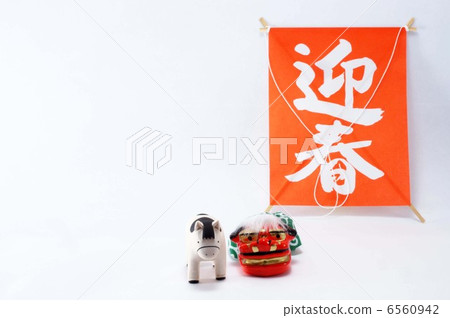馬/新年的卡片材料 馬/新年的卡片材料 6560942