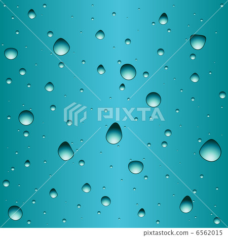 Water drops on window glass vector seamless background. 6562015