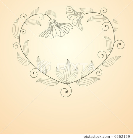 Flowers forming heart shape symbolizing love between opposite se 6562159