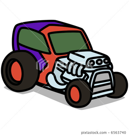 簡單插圖“汽車37熱棒” 6563740