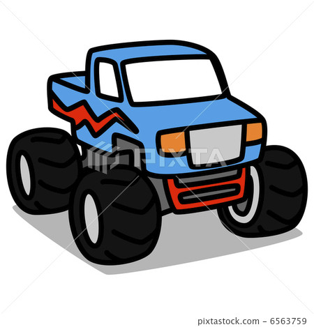 Simple illustration "Car 23 Monster Truck" 6563759