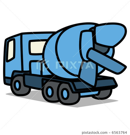 簡單的插圖“汽車42攪拌車” 6563764