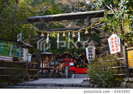 "Kurogi Torii" of Nomiya Shrine (Sagano Momiya Town in Ukyo-ku, Kyoto City) 6563893
