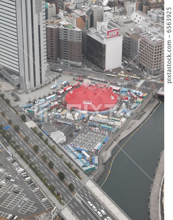 Aerial view of the city in Yokohama Aerial view of the city in Yokohama 6563925