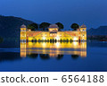 Jai Mahal Lake Palace. Jaipur, India. 6564188