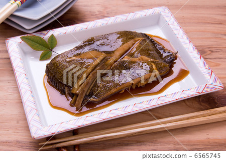 Boiled of flatfish 6565745