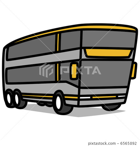 Simple illustration "Car 91 two-story bus" Simple illustration "Car 91 two-story bus" 6565892