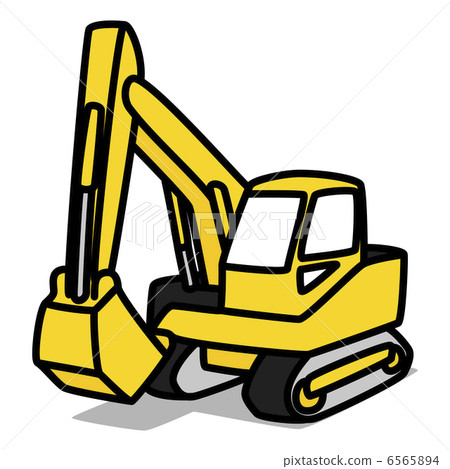 Simple illustration "Car 64 Power excavator" 6565894