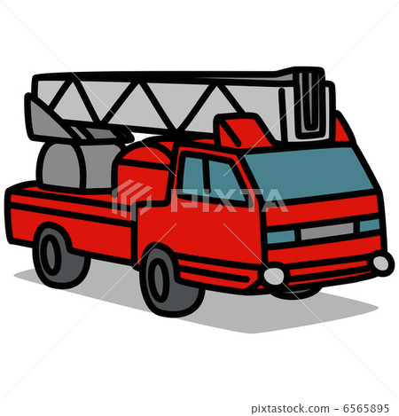 Simple illustration "Car 87 fire truck" Simple illustration "Car 87 fire truck" 6565895