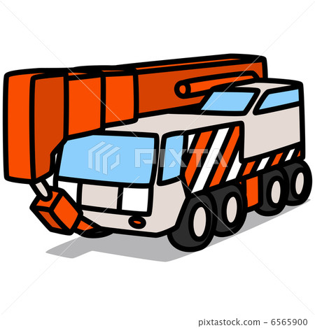 Simple illustration "Car 70 Large Crane Car" Simple illustration "Car 70 Large Crane Car" 6565900