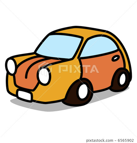 簡單插圖“汽車98復古緊湊型車” 6565902