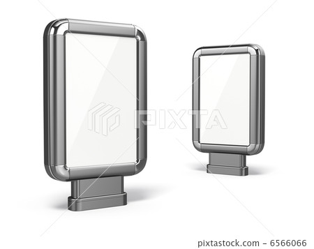 Citylight. Blank advertising billboard. 3d Citylight. Blank advertising billboard. 3d 6566066