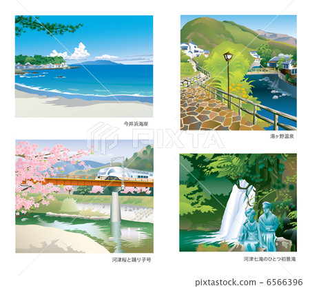 Scenic spots of Kawazu town Scenic spots of Kawazu town 6566396