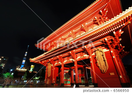 Asakusaji和東京天空樹夜視圖 6566950