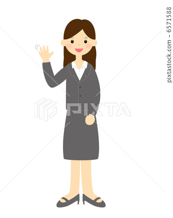 一個女人揮手 一個女人揮手 6571588