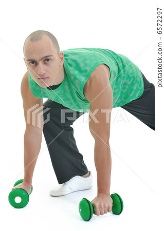 man fitness isolated 6572297