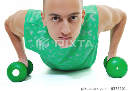 man fitness isolated man fitness isolated 6572301